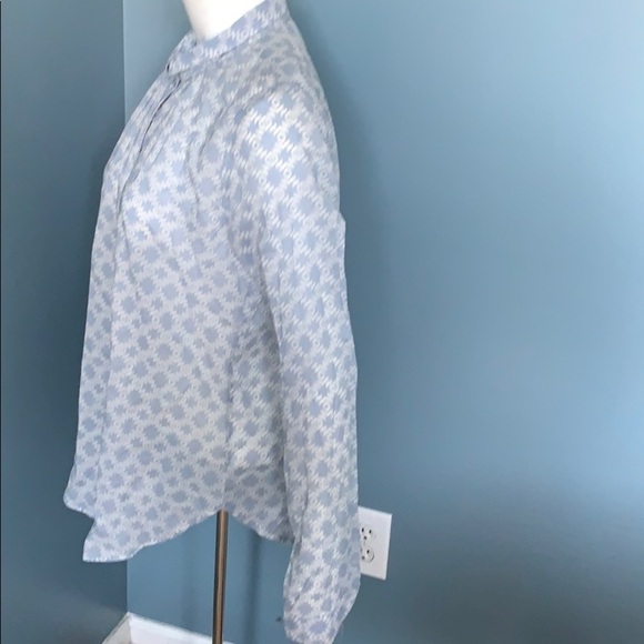 ANTHROPOLOGIE Holding Horses Blue & White Blouse - Picture 3 of 6